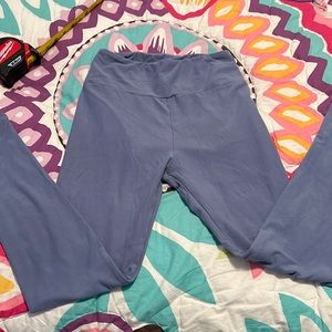 LuLaRoe blue leggings OS